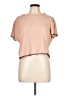 Eri + Ali Tan Short Sleeve Top Size L - photo 1