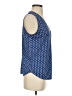 Ann Taylor 100% Polyester Polka Dots Blue Sleeveless Blouse Size S - photo 4