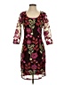 Alexia Admor 100% Polyester Floral Burgundy Cocktail Dress Size 4 - photo 1
