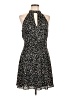 Express 100% Polyester Animal Print Black Casual Dress Size 12 - photo 1