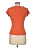 August Silk Orange Short Sleeve Top Size L - photo 2