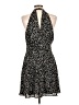 Express 100% Polyester Animal Print Black Casual Dress Size 12 - photo 2