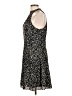 Express 100% Polyester Animal Print Black Casual Dress Size 12 - photo 5