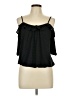 Green Envelope Black 3/4 Sleeve Blouse Size L - photo 1