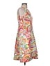 North Style 100% Polyester Paisley Orange Cocktail Dress Size 6 - photo 4