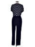 Lauren by Ralph Lauren Chevron-herringbone Blue Jumpsuit Size 12 - photo 2
