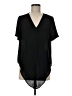 Madewell 100% Polyester Black Novel Tie-Front Top Size M - photo 1