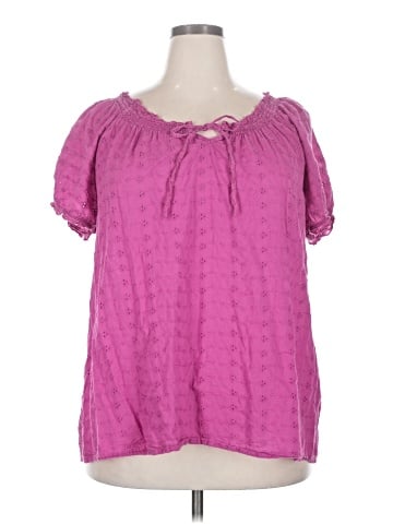 Norm Thompson Short Sleeve Blouse (view 1)