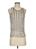 Topshop 100% Nylon Silver Sleeveless Top Size 2 - photo 1