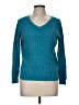 Karen Scott 100% Cotton Teal Pullover Sweater Size M - photo 1