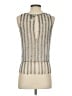 Topshop 100% Nylon Silver Sleeveless Top Size 2 - photo 2