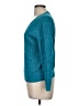 Karen Scott 100% Cotton Teal Pullover Sweater Size M - photo 5