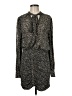 Ramy Brook Animal Print Gray Black Casual Dress Size 6 - photo 1