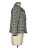 Divided by H&M 100% Cotton Houndstooth Ivory Jacket Size 8 - photo 4