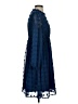 Assorted Brands 100% Polyester Checkered-gingham Blue Casual Dress Size S (estimated) - photo 4