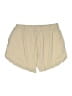 Unbranded 100% Polyester Solid Tan Khaki Shorts Size XXL - photo 2