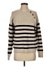 Knox Rose Stripes Tan Pullover Sweater Size S - photo 1