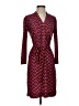 Donna Morgan Chevron-herringbone Red Casual Dress Size 2 - photo 1