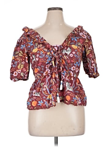Maeve by Anthropologie 3/4 Sleeve Blouse (view 1)