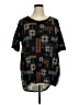 Lularoe Black Short Sleeve Blouse Size XL - photo 1