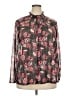 Lane Bryant Brown Long Sleeve Blouse Size 18 - 20 Plus - photo 1