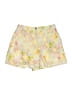AaKaa 100% Cotton Floral Yellow Shorts Size L - photo 1