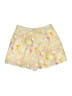 AaKaa 100% Cotton Floral Yellow Shorts Size L - photo 2