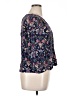 St. John's Bay 100% Rayon Blue 3/4 Sleeve Blouse Size XL (petite) - photo 4