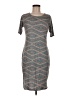 Lularoe Argyle Gray Casual Dress Size M - photo 1