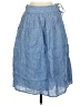 J.Crew 100% Linen Solid Blue Denim Skirt Size 00 - photo 1