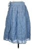 J.Crew 100% Linen Solid Blue Denim Skirt Size 00 - photo 2