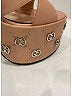 Gucci 100% Leather Pink Interlocking G Leather Platform Sandals Size EU (IT) 40 / US 10 - photo 7