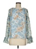 J.Crew 100% Polyester Blue Long Sleeve Blouse Size M - photo 1