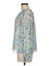 J.Crew 100% Polyester Blue Long Sleeve Blouse Size M - photo 5