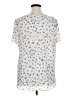 PREMISE 100% Polyester Floral White Short Sleeve T-Shirt Size XL - photo 2