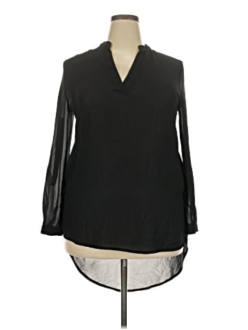 Military Hippie Long Sleeve Blouse (view 1)