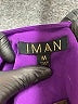 IMAN 100% Polyester Purple Long Sleeve Blouse Size M - photo 7