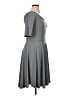 Lularoe Solid Gray Casual Dress Size XL - photo 4