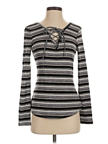 Hem & Thread Pullover Sweater (view 1)