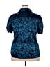 Lane Bryant 100% Polyester Blue Short Sleeve Blouse Size 18 - 20 Plus - photo 2