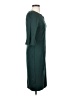Assorted Brands Solid Teal Casual Dress Size M - photo 4
