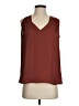 Express 100% Polyester Burgundy Sleeveless Blouse Size XS - photo 1