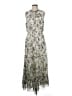 Express 100% Polyester Paisley Gray Casual Dress Size M (estimated) - photo 1
