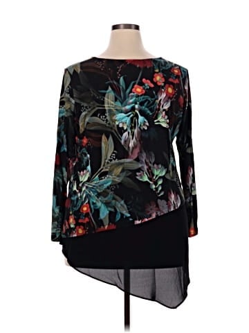 Karen Kane 3/4 Sleeve Blouse (view 2)