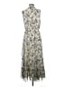 Express 100% Polyester Paisley Gray Casual Dress Size M (estimated) - photo 2