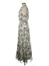 Express 100% Polyester Paisley Gray Casual Dress Size M (estimated) - photo 5