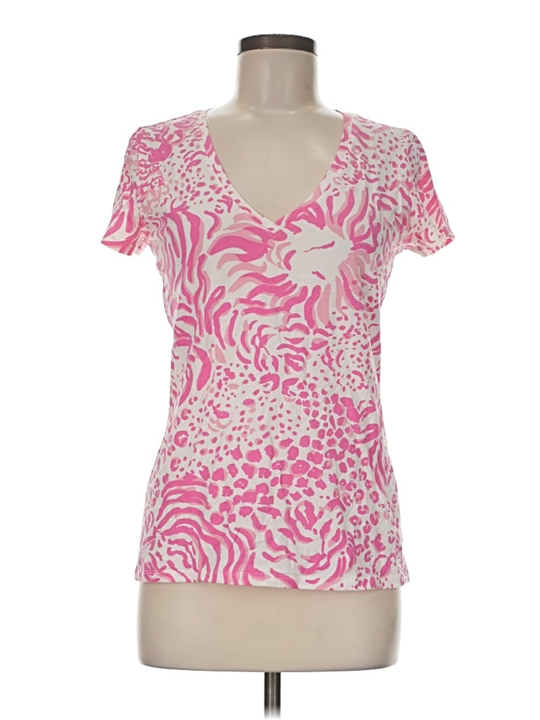 Pre-owned Lilly Pulitzer Short Sleeve T-shirt In Pink