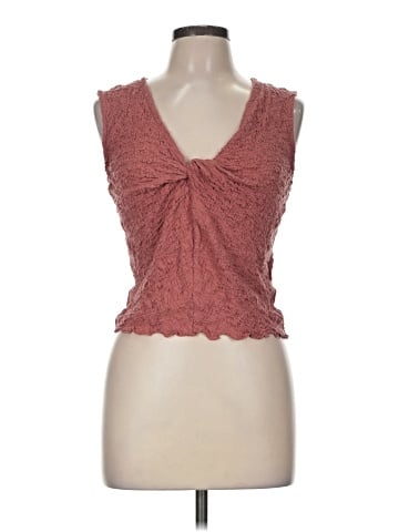 Madewell Popcorn-Knit Twist-Front Sleeveless Top (view 1)
