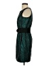Peter Nygard 100% Polyester Paisley Teal Cocktail Dress Size 4 Petite - photo 5