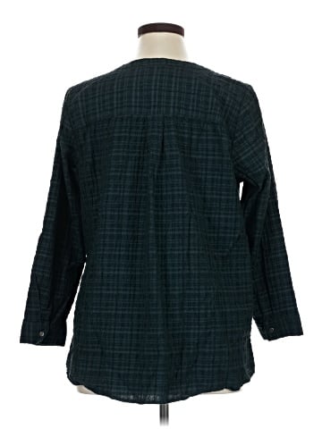 Cj Banks 3/4 Sleeve Button-Down Shirt (view 2)